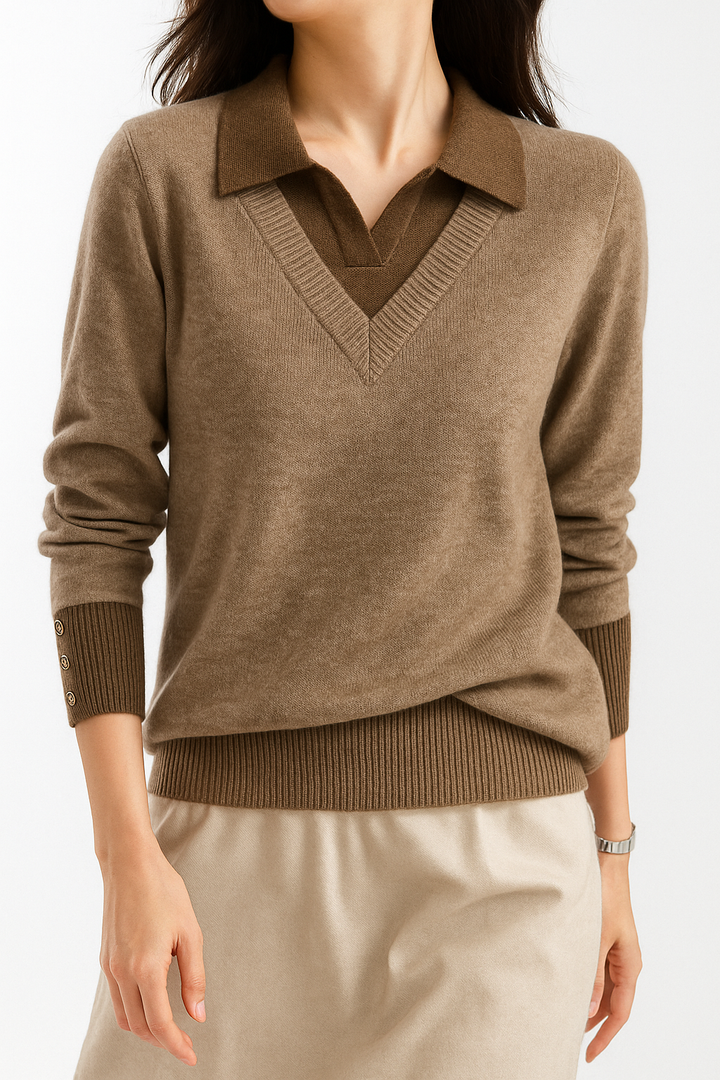 Verona Layered Knit Top