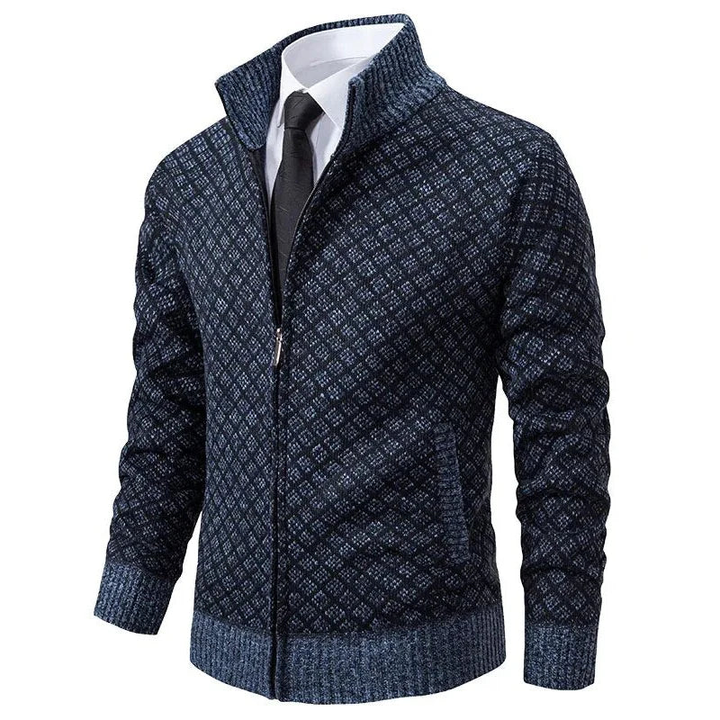 Dawson Men’s Wool Zipper Cardigan - Saint Drako