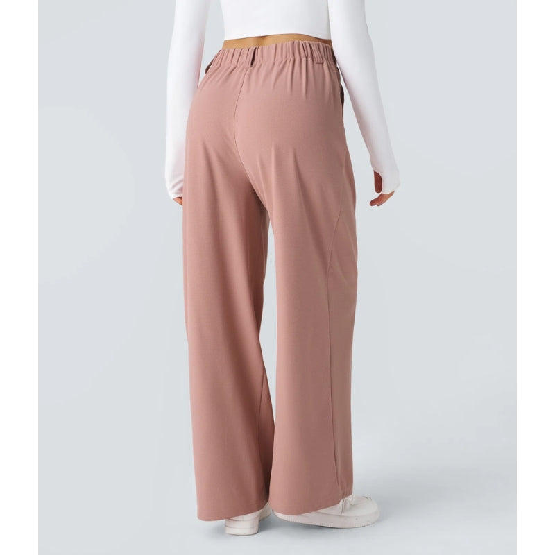 Elira High Waisted Waffle Pants - Saint Drako
