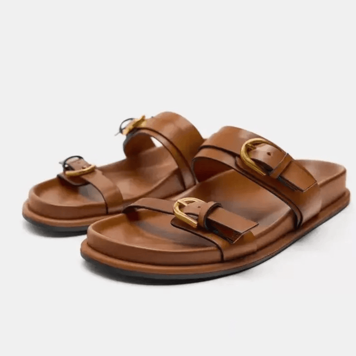 Karma Stride Leather Sandals - Saint Drako