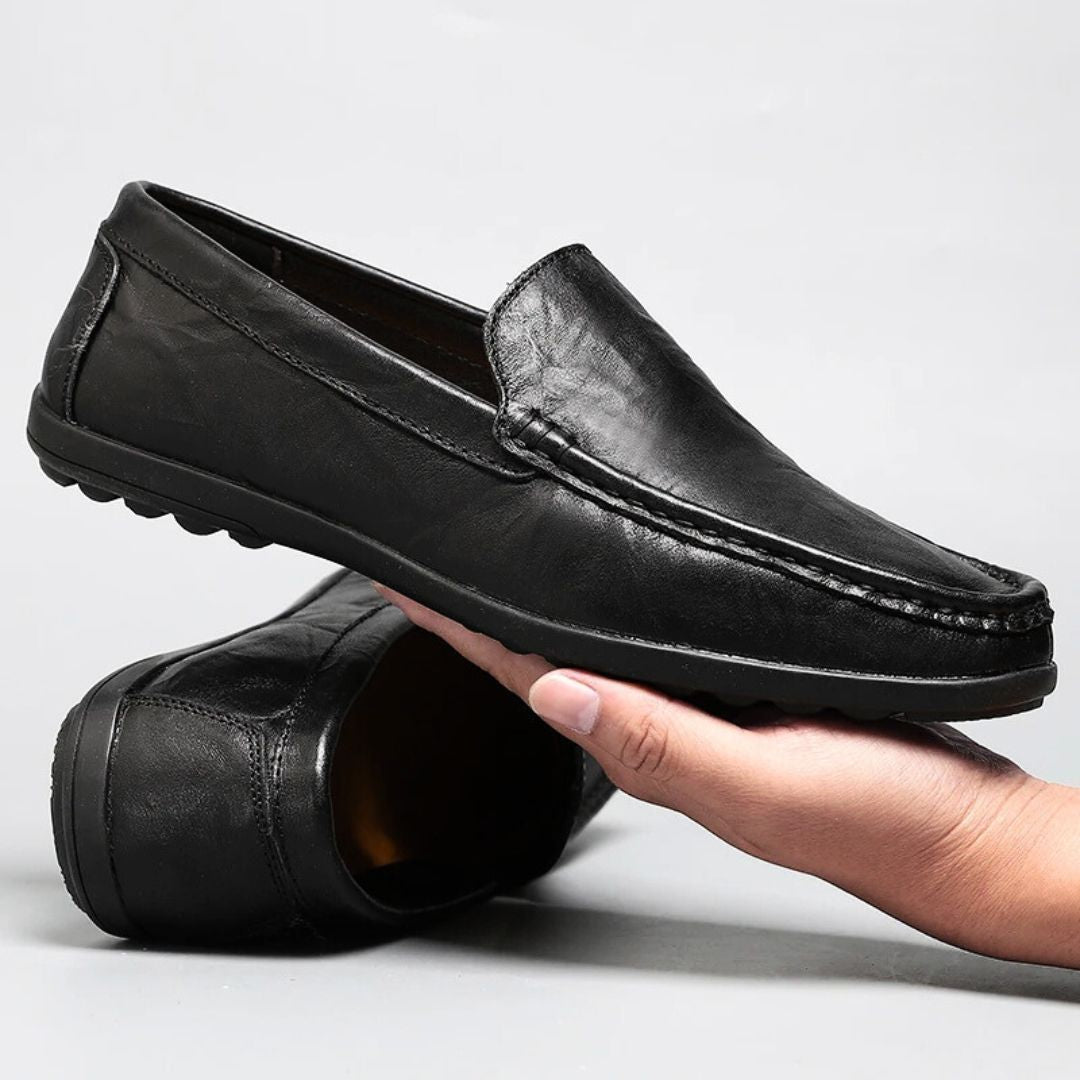 Genuine Leather Loafers - Saint Drako