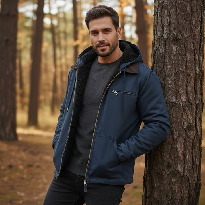 Kennedy Men’s Lined Hooded Jacket - Saint Drako
