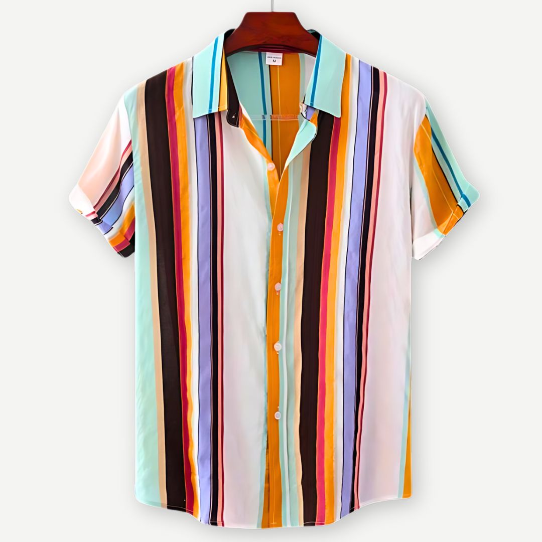 Relaxed Striped Linen Shirt - Saint Drako