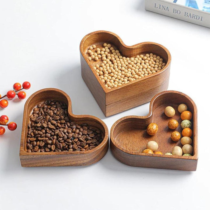 Heart-Shaped Walnut Tray