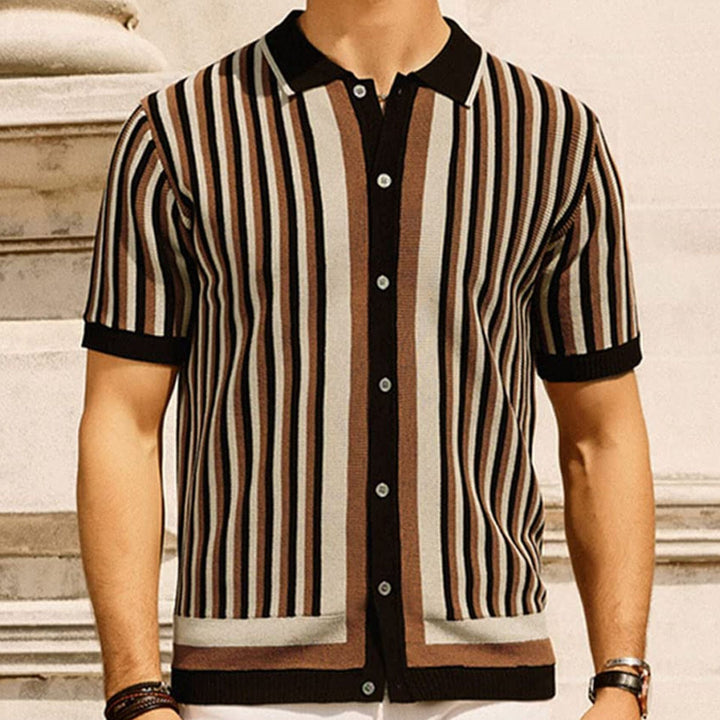 Brighton Striped Button Up - Saint Drako