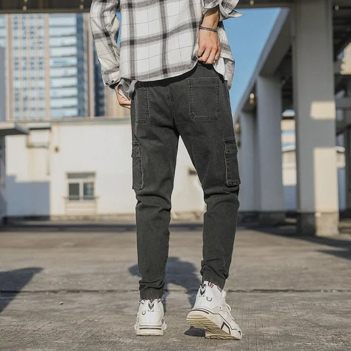 Utility Denim Joggers