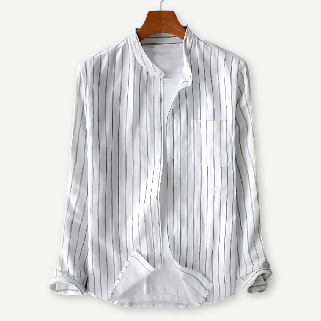 Relaxed Pinstripe Shirt - Saint Drako