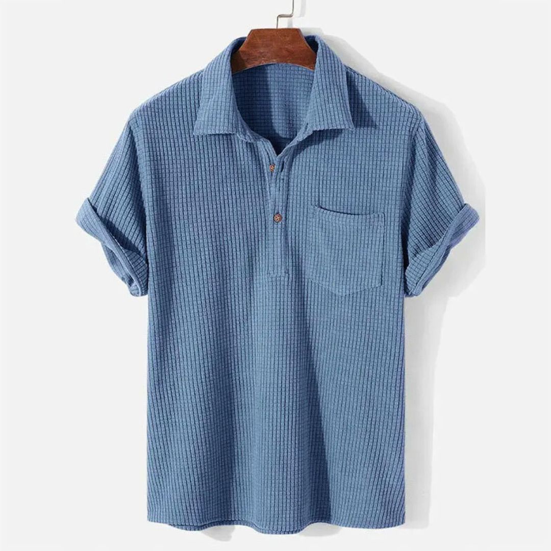 Relaxed Textured Polo - Saint Drako