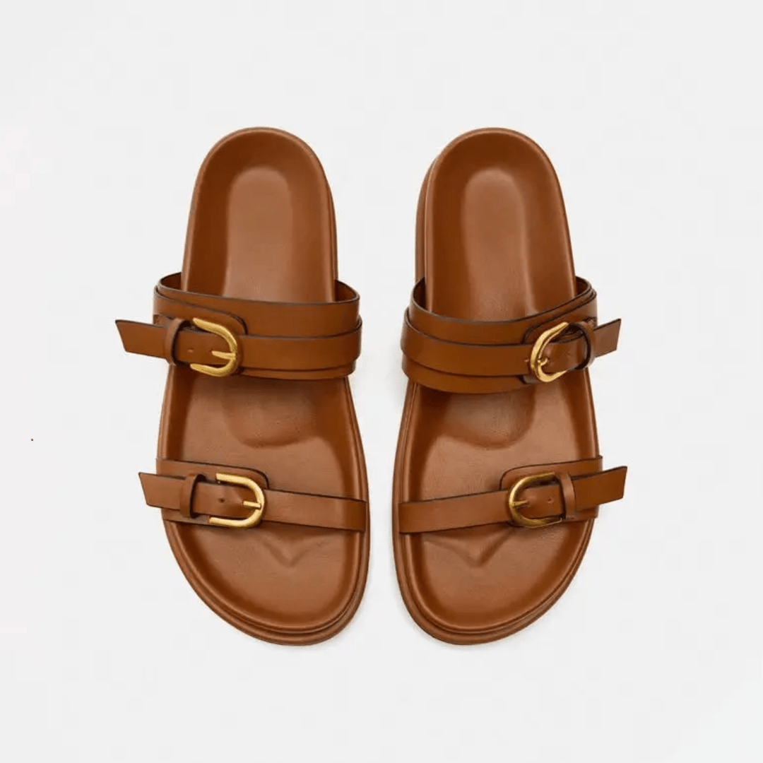 Karma Stride Leather Sandals - Saint Drako