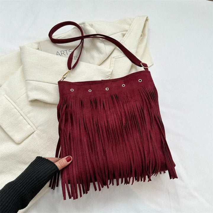 Cowgirl Suede Tassle Bag