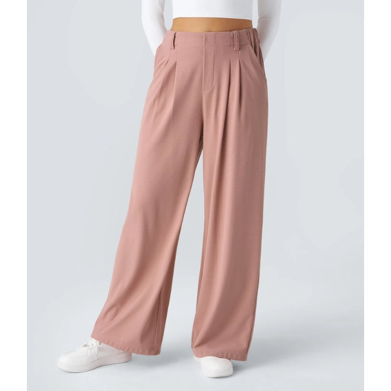 Elira High Waisted Waffle Pants - Saint Drako