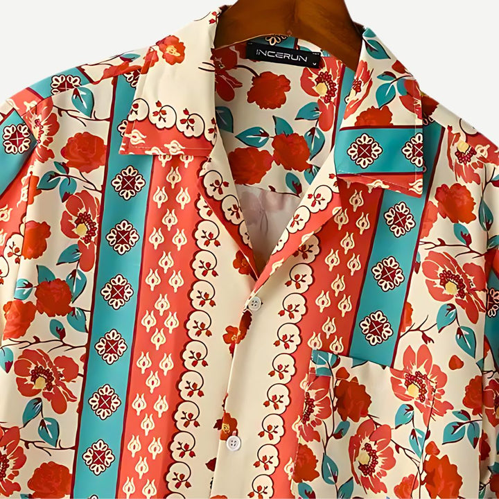 Rose Bloom Summer Collar Shirt - Saint Drako