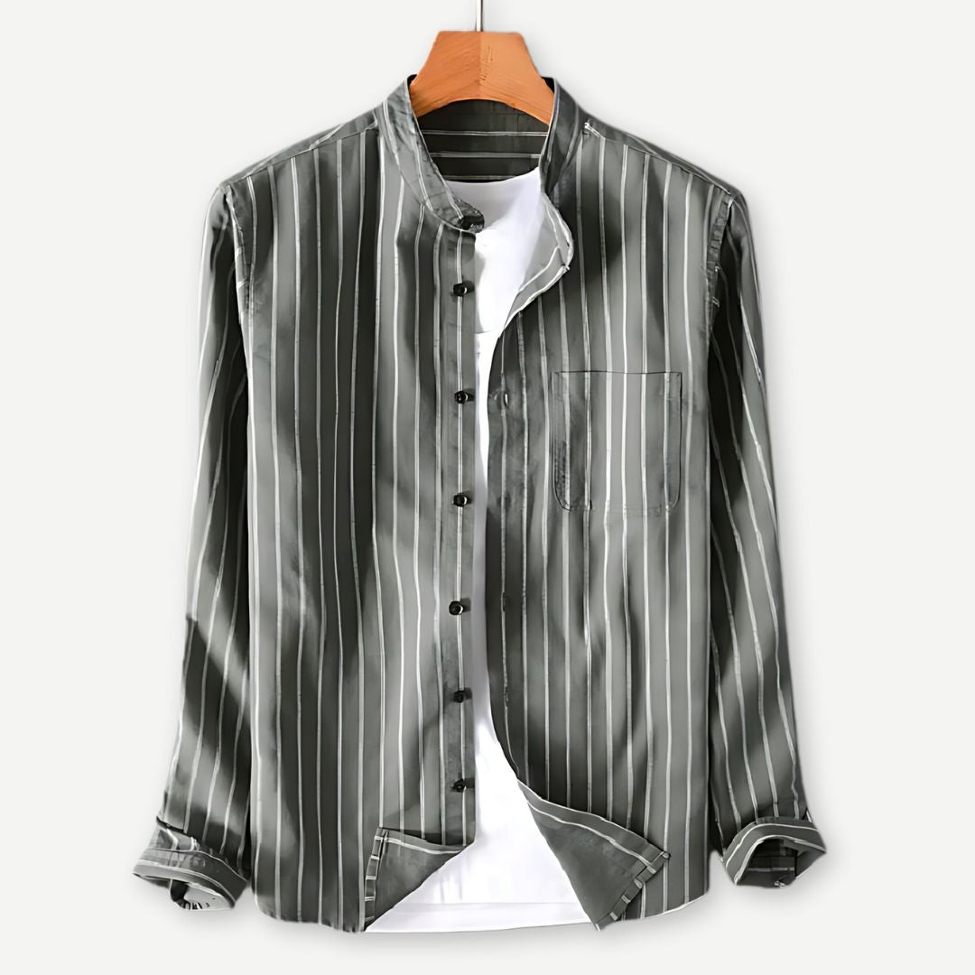 Relaxed Pinstripe Shirt - Saint Drako