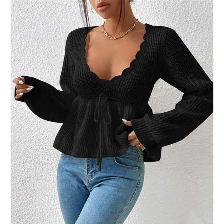 Savine Scallop Knit Top