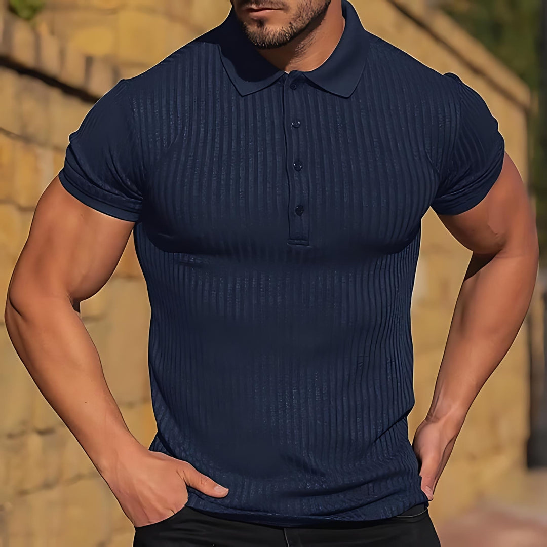 Lux Ribbed Polo - Saint Drako