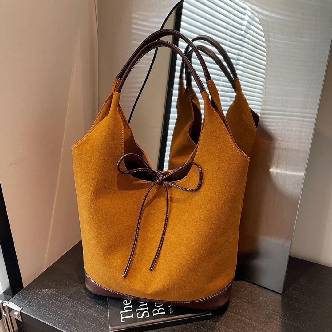 Willow Suede Bucket Tote