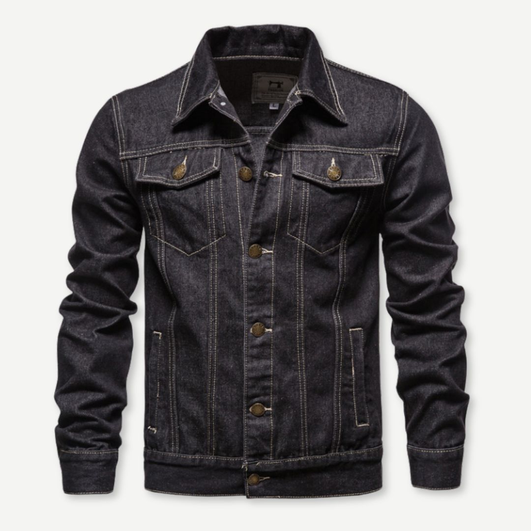 Maverick Washed Denim Jacket - Saint Drako