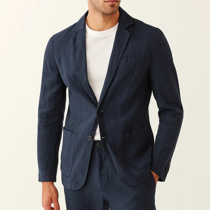 Astoria Linen Two-Piece Suit - Saint Drako