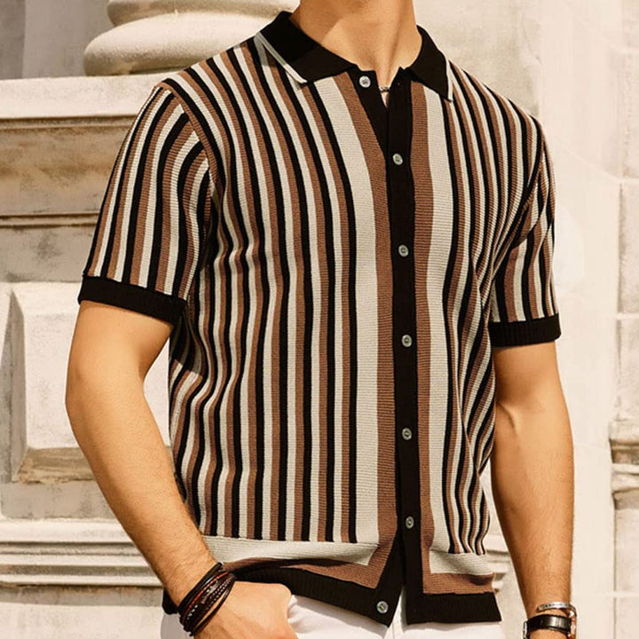 Brighton Striped Button Up - Saint Drako