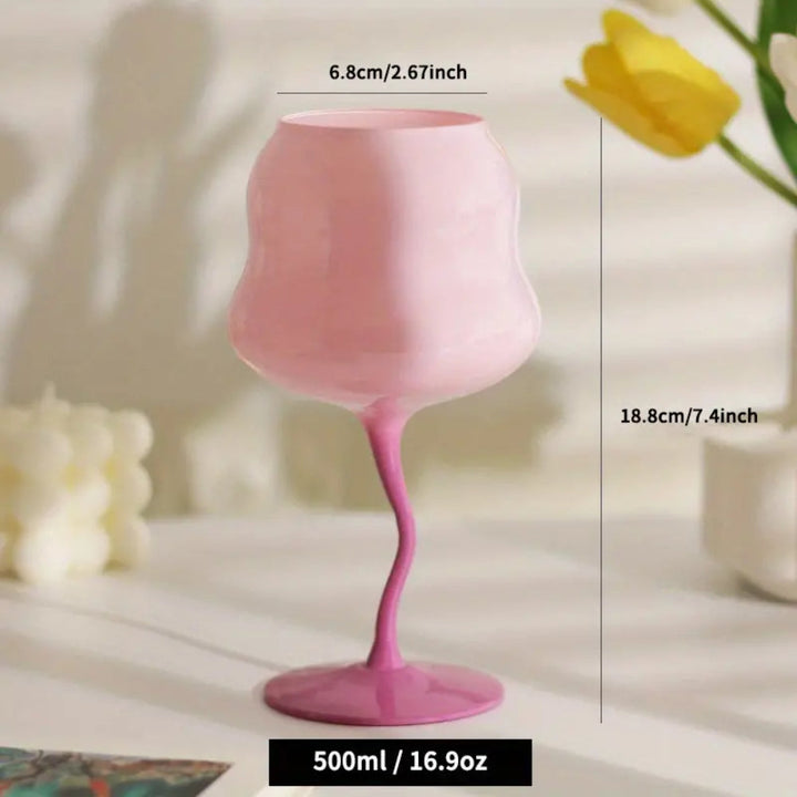 Coral Wine Glasses