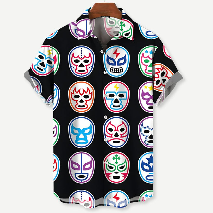 Relaxed Luchador Masks Shirt - Saint Drako