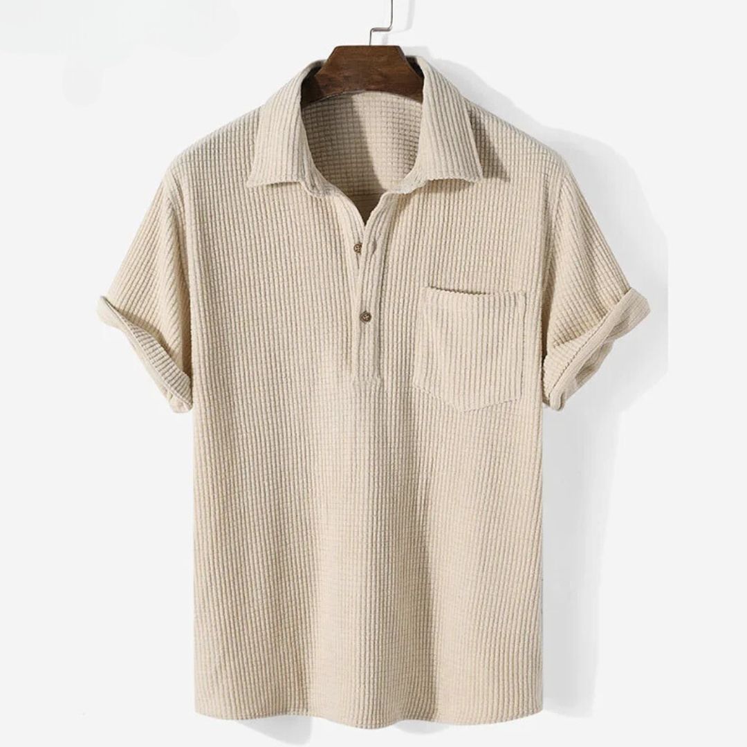 Relaxed Textured Polo - Saint Drako