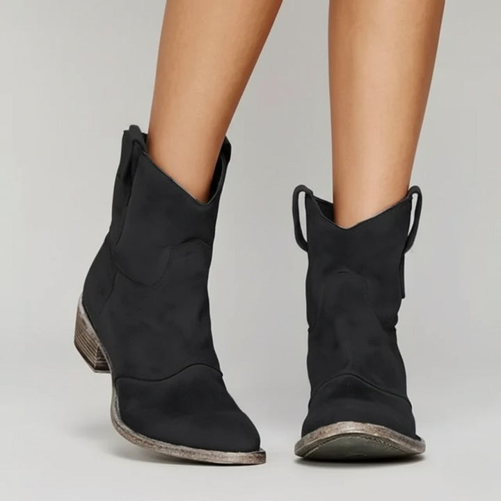Marlow Women’s Cowgirl Ankle Boots - Saint Drako