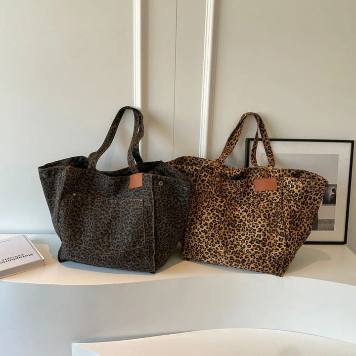 Oversized Leopard Tote Bag