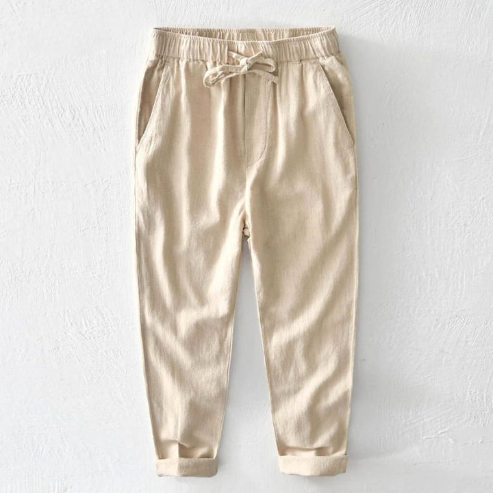 Santorini Linen Trousers - Saint Drako