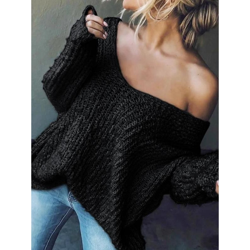 Alvera Knit V-Neck Sweater