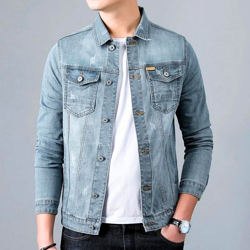 Stellar Men's Denim Jacket - Saint Drako