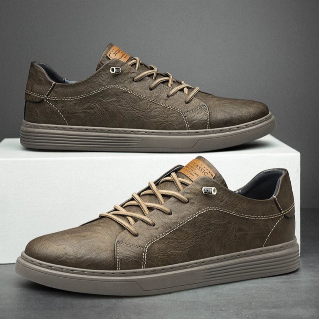 Executive Leather Sneakers - Saint Drako