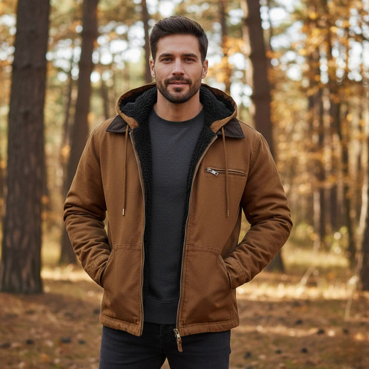 Kennedy Men’s Lined Hooded Jacket - Saint Drako