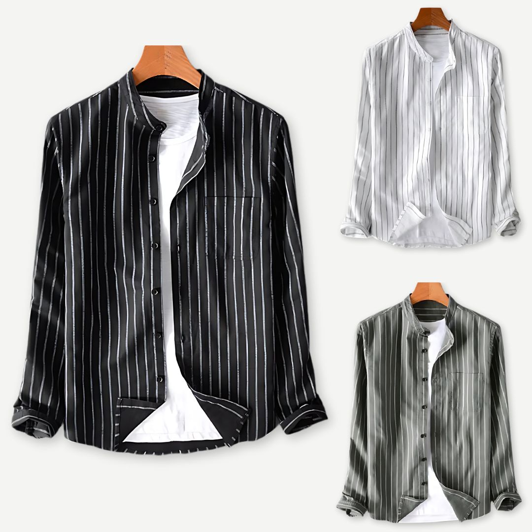 Relaxed Pinstripe Shirt - Saint Drako