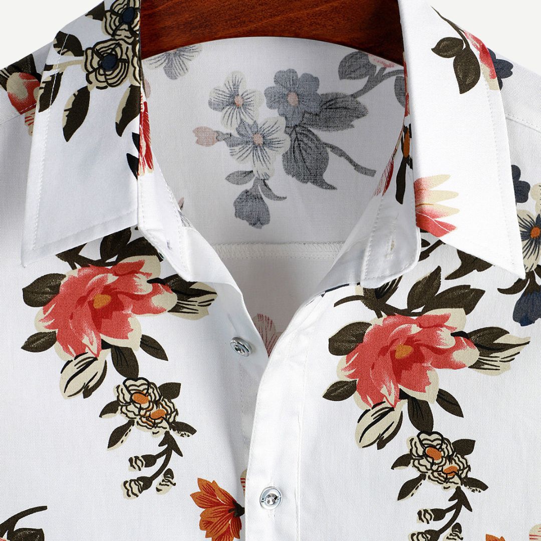 Relaxed Flight of Flowers Shirt