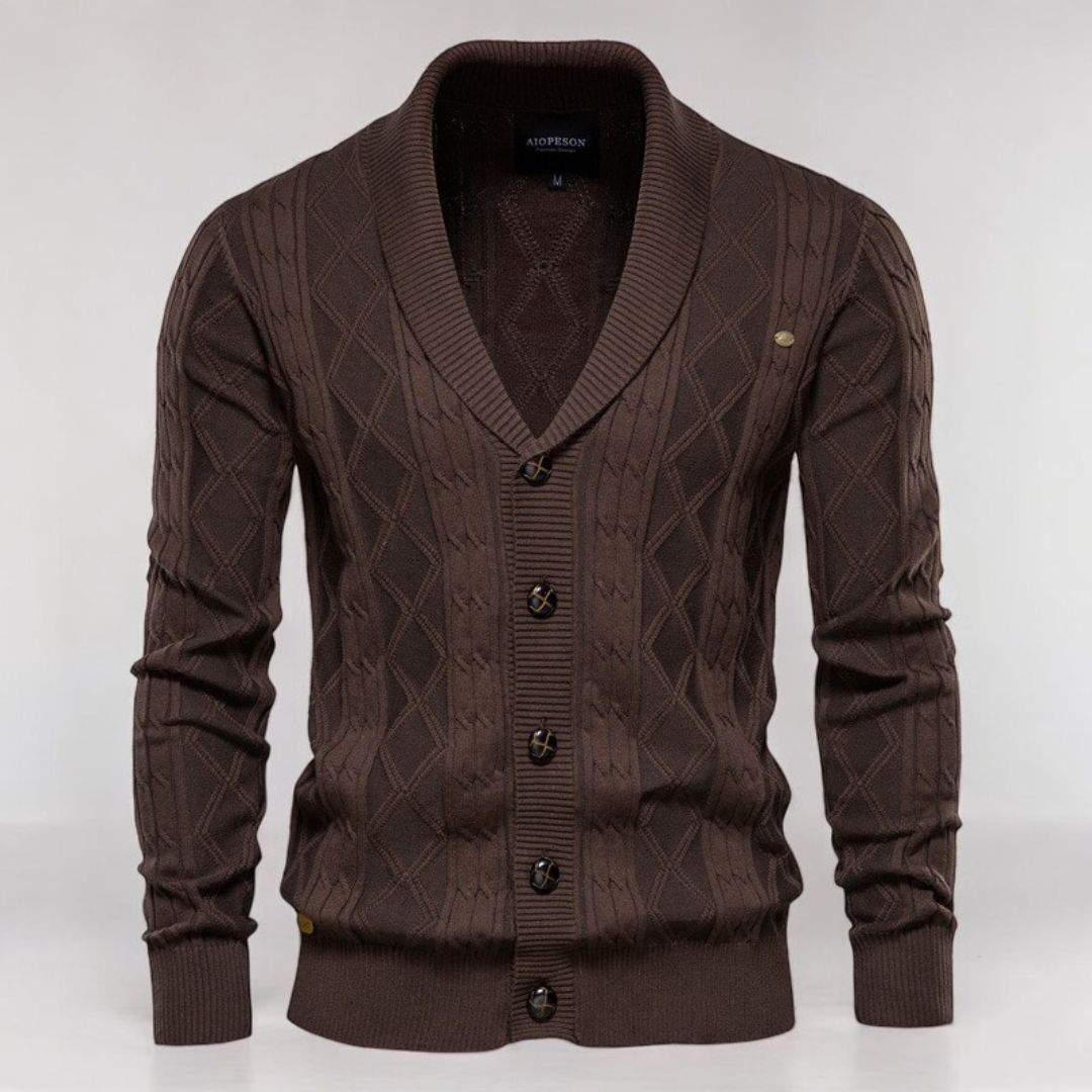 Cambridge Cable Knit Cardigan - Saint Drako