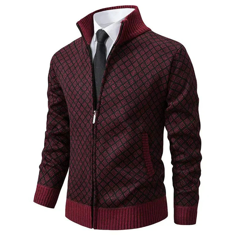 Dawson Men’s Wool Zipper Cardigan - Saint Drako