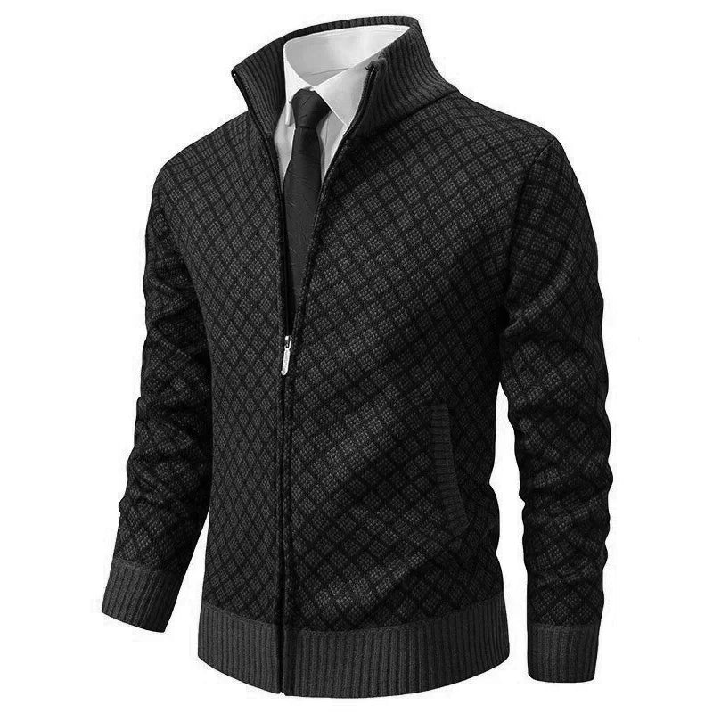 Dawson Men’s Wool Zipper Cardigan - Saint Drako