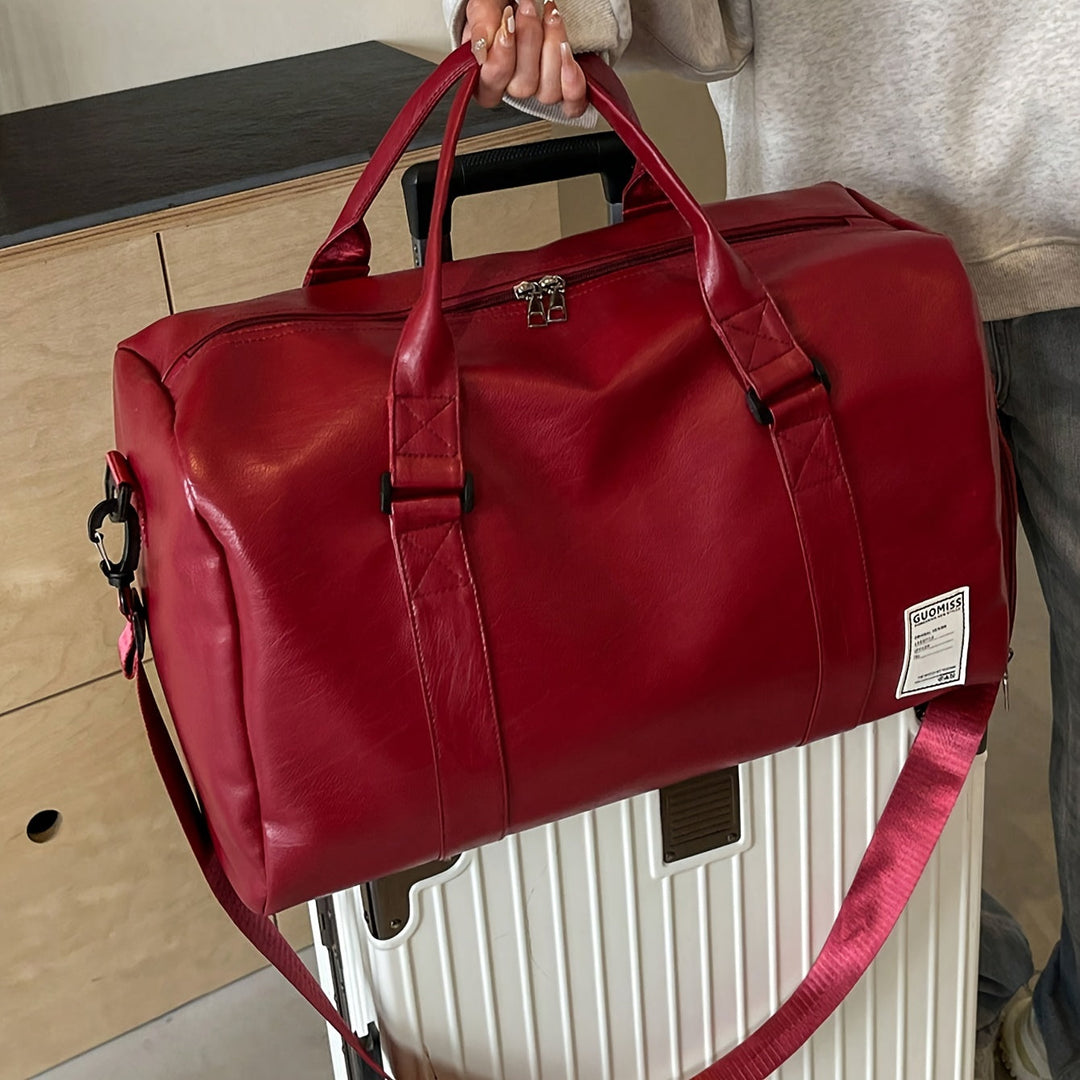 Leather Duffle Bag – Perfect Overnight Travel Bag For Men and Ladies - Saint Drako