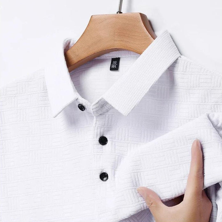 Textured Grid Polo - Saint Drako