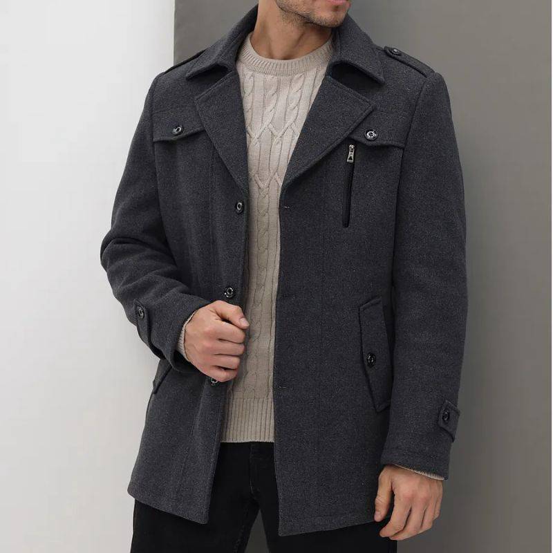 Marvelle Woolen Coat - Saint Drako