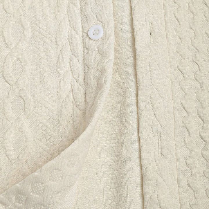 Lux Knitted Ivory Shirt