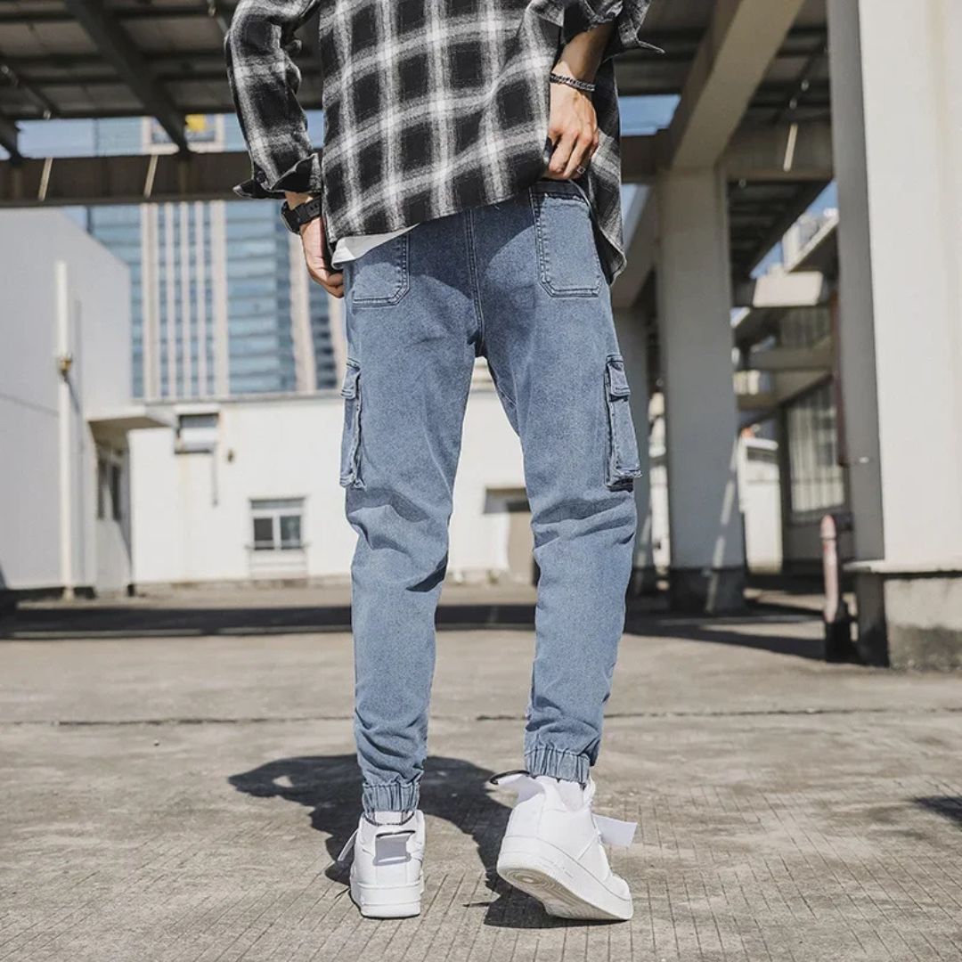 Utility Denim Joggers - Saint Drako