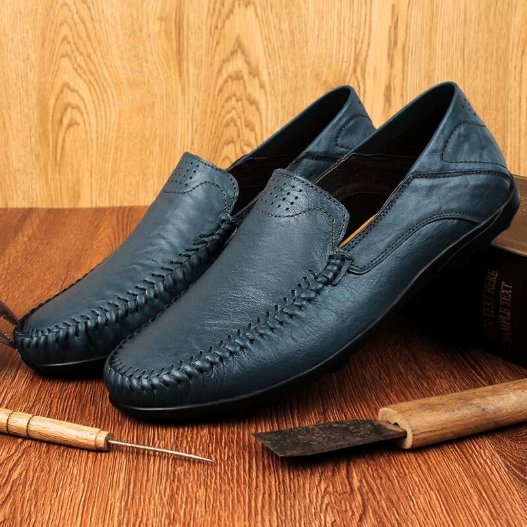 Genuine Leather "Lite Walk" Loafers - Saint Drako