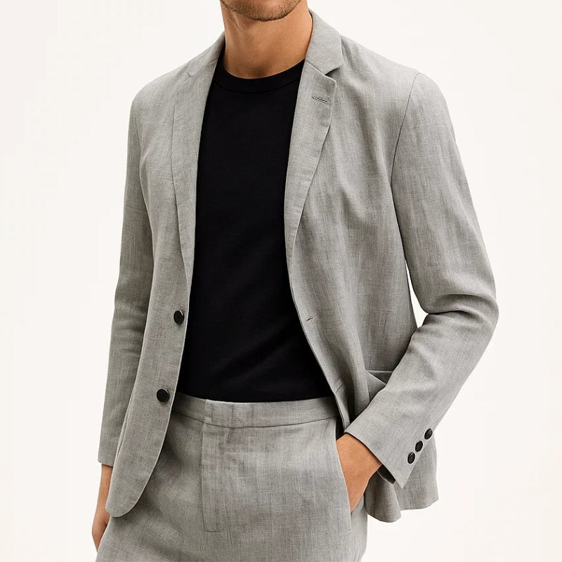 Astoria Linen Two-Piece Suit - Saint Drako