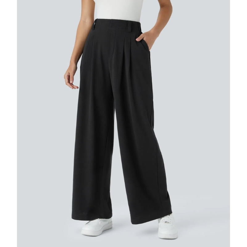 Elira High Waisted Waffle Pants - Saint Drako
