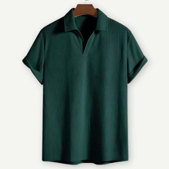 Ribbed Johnny Collar Polo - Saint Drako