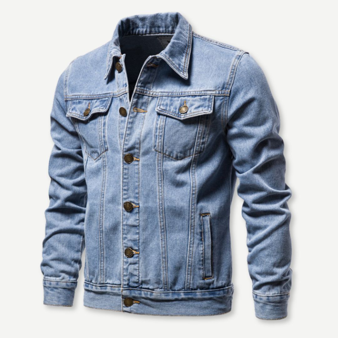 Maverick Washed Denim Jacket - Saint Drako