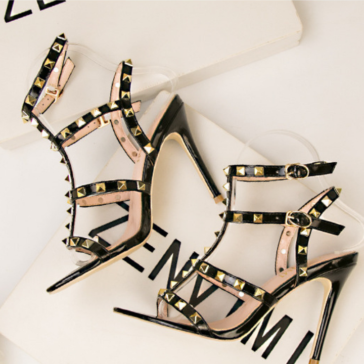 Glam Rock Strappy High Heels - Saint Drako