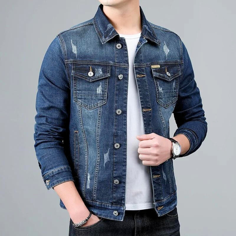 Stellar Men's Denim Jacket - Saint Drako